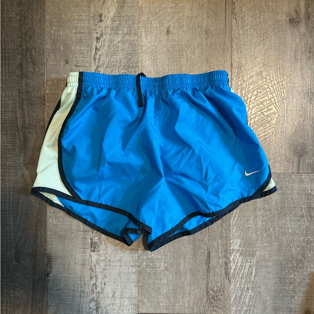 Nike Blue Athletic Shorts with Black Trim